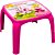 Mesa Infantil Decorada de Plástico Usual Plastic 57 x 57 x 45 cm - Modelo: Pink Princesa - Ref. 271 - Imagem 1