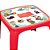 Conjunto Mesa e 2 Cadeiras Infantil Decorada de Usual Plastic 57 x 57 x 45 cm - Modelo: Vermelha Educativa - Imagem 5