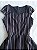 Vestido Listrado Midi Preto - Imagem 2