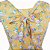 Vestido Godê Floral Com Laço Mostarda - Imagem 2