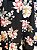 Vestido Lastex Florido Preto - Imagem 3