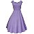 Vestido Godê Feminino Rodado Lavanda Lilás Evangélica Festa - Imagem 1