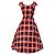 Vestido Godê Feminino Xadrez Rodado - Imagem 2