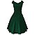 Vestido Feminino Midi Decote Princesa Verde Escuro Linho - Imagem 2