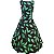 Vestido Midi Feminino Folhas - Imagem 1