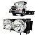 Farol Caminhão Mercedes Benz 1620 Series Lk2638 Ls1938, 1634, 1418  LENTE VIDRO - Imagem 1