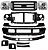 Kit Frente Transformação  F250 F350 E F4000 1999 a 2015 COMPLETO - Imagem 1