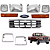 Kit de Frente Cromada F1000 e F4000 1996 a 1998 Sem o Painel - Imagem 1