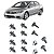 Kit Grampo Fixador Para-choque Dianteiro Civic 2007 2008 2009 2010 2011 - Imagem 1
