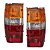 Kit Farol e Lanterna Pisca L200 Quadrada 1999 2000 2001 2002 2003 Cromada - Imagem 4