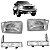 Kit de Farol e Pisca F250 F350 e F4000 1999 a 2005 Lanterna Cristal - Imagem 1