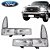 Par de Lanterna Dianteira Pisca Cristal F250 F350 e F4000 1999 a 2005 - Imagem 1