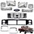 Kit Frente Cromada F1000 e F4000 1996 a 1998 Grade Painel Farol Pisca Aro - Imagem 1