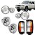 Kit de Blocos Farol Pisca Preto L200 GLS e GL 2003 À 2006 - Imagem 1