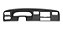 Moldura Painel de Instrumentos Interno da Cabine Ford F250 F350 F4000 4x2 - Imagem 2