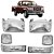 Kit de Farol e Pisca Ford F1000 e F4000 1996 a 1998 Lanterna Cristal - Imagem 1