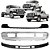KIT Parachoque Cromado com Acabamentos F250 F350 E F4000 2006 A 2015 - Imagem 1