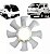 Helice Do Radiador Kia K2700 Motor 2.7 4x2 E 4x4 Ano 1997 A 2012 - Imagem 1
