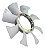Helice Do Radiador Kia K2700 Motor 2.7 4x2 E 4x4 Ano 1997 A 2012 - Imagem 2