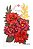 Flores de Papel Artesanal e Perfumadas Márcia Alexandre Flores vermelhas 0739 - Imagem 1