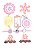 Adesivo Chipboard Baby Girl CB3 - Cartela com 8 Pçs Art & Montagem - Imagem 1