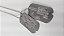 Dog Tag FEB / Segunda Guerra Mundial Original USA Gravado em Baixo Relevo com corte V - Imagem 3