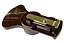 DISTRIBUTOR ROTOR, ROTOR DO DISTRIBUIDOR EM BAQUELITE MARROM - Imagem 1