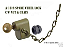 TRAVA ANTI FURTO DO ESTEPE TRASEIRO WILLYS MB GPW (COM PORCA E CORRENTE) - LOCK - SPARE WHEEL - JEEP - w/ Nut & Chain - Imagem 1
