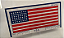 ADESIVO DO PARABRISA "BANDEIRA AMERICANA" COM INSTRUÇÕES NO VERSO - Imagem 1