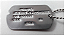 DOG TAG FEB / SEGUNDA GUERRA MUNDIAL ORIGINAL USA GRAVADO EM BAIXO RELEVO COM CORTE V - Imagem 1