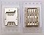 Conector Slot Leitor Chip Sim Card com Micro SD Lg D337 G3 D855 H422 H502 - Imagem 1
