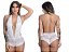 BODY SEXY EM RENDA FRENTE ÚNICA REGULÁVEL COM LACINHO AFRODITE - Imagem 4