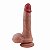 PÊNIS REALÍSTICO COM DUPLA CAMADA TOQUE DE PELE REAL 7,28" - Imagem 5