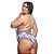 BODY EM RENDA BICOLOR BRANCO COM PRETO PLUS SIZE - Imagem 3