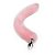 PLUG ANAL PEQUENO COM CAUDA DE RAPOSA ROSA CLARO SI - Imagem 1