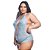 BODY EM RENDA BICOLOR VERDE AGUA COM LILAS PLUS SIZE - Imagem 2