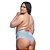 BODY EM RENDA BICOLOR VERDE AGUA COM LILAS PLUS SIZE - Imagem 3