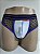 CUECA JOCK STRAPY BRANCA DETALHES ROXO E RENDÃO EM POA FRANTZ DESIGN - Imagem 1