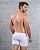 CUECA BOXER BRANCA EM MICROFIBRA SEM COSTURA SEAMLESS DG - Imagem 2