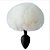 PLUG ANAL PEQUENO EM SILICONE COM RABO COELHO POMPOM - Imagem 3