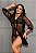 KIT CONJUNTO SUTIÃ E CALCINHA + ROBE Y7146 PRETO - Imagem 1
