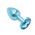 PLUG ANAL LUXO PEQUENO COM PEDRA CRISTAL ACRÍLICA - Imagem 1