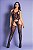 BODYSTOCKING MACACÃO RENDADO COM RENDA PRETO - Imagem 1