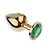 PLUG ANAL PEQUENO DOURADO COM PEDRA REDONDA - Imagem 11