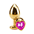 PLUG ANAL METAL DOURADO CORAÇÃO MÉDIO - Imagem 4