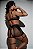CONJUNTO LUXO MISTÉRIO DO AMOR COM SAIA LIGA PRETO - Imagem 2