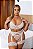 CONJUNTO LUXO CROPPED COM CINTA LIGA COM PERSEX EM ARRASTÃO E TULE BRANCO - Imagem 4