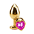 PLUG ANAL METAL DOURADO CORAÇÃO PEQUENO - Imagem 2