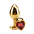 PLUG ANAL METAL DOURADO CORAÇÃO PEQUENO - Imagem 3