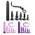 KIT COM 1 VIBRADOR E 6 PLUG ANAL SI - Imagem 1